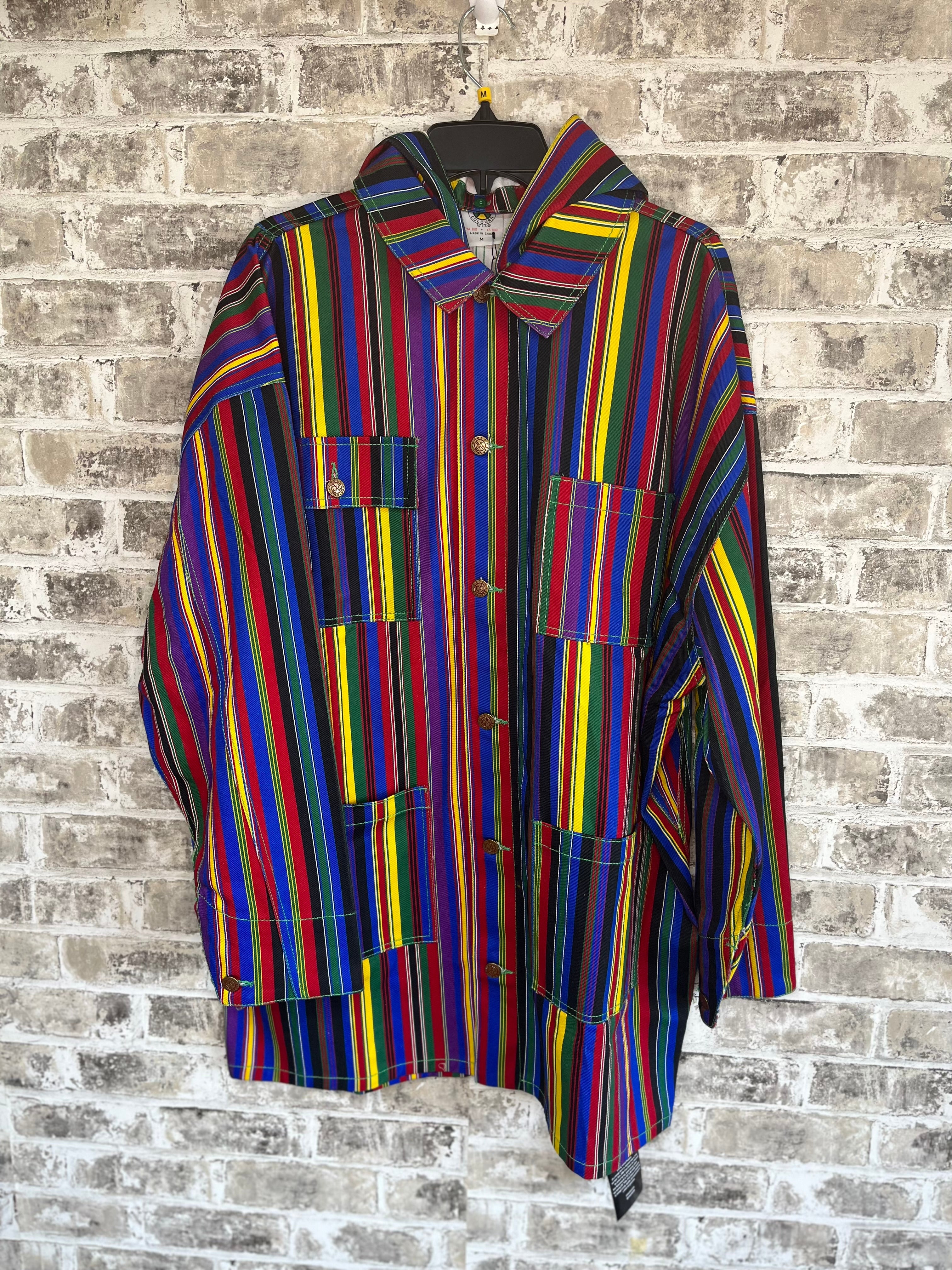 Multi Color Jacket Multi-Color Cross Colour Jean Jacket – Thrifty Tomboy Clothing